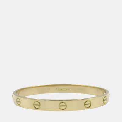 Pre-owned Cartier 18k Yellow Gold Classic Love Bracelet