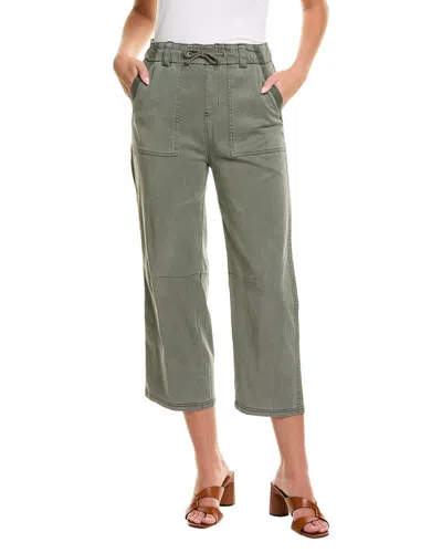 Splendid Gianna Crop Drawstring Pants In Green