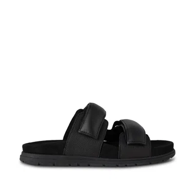 Woden Women's Lisa Leather Sandal In Black In Multi