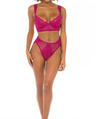 Oh La La Cheri Harper 2 Piece Bra Set In Cherries Jubilee In Pink
