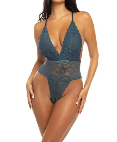 Oh La La Cheri Jeana All Over Lace Teddy In Reflecting Pond