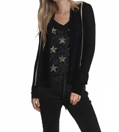 Label+thread Women's Brooklyn Drape Cardigan In Black In Black