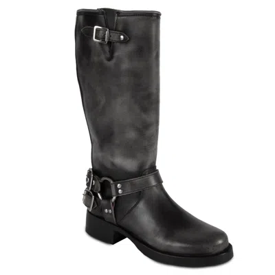 Urbnkicks Tall Biker Distressed Boots By