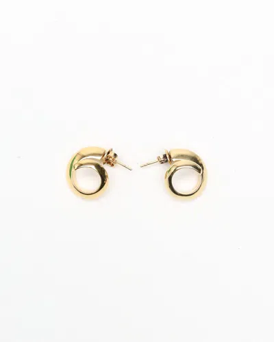 Bottega Veneta Spiral Hoop Earrings