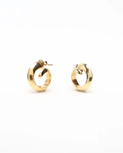 Bottega Veneta Spiral Hoop Earrings