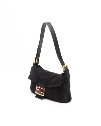 Fendi Suede Baguette Bag