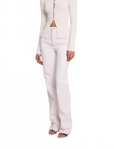 A.l.c Miller Rib Knit Cardigan In White