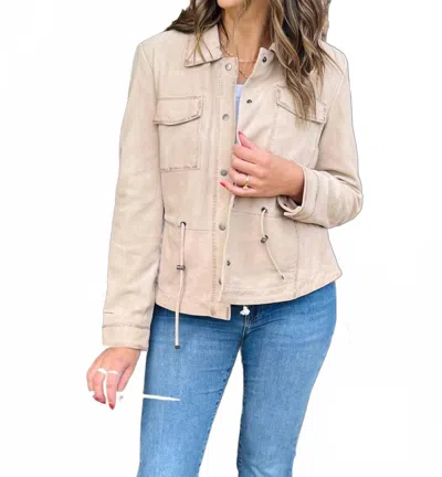 Mauritius Amaly Drawstring Jacket In Chalk In Neutral