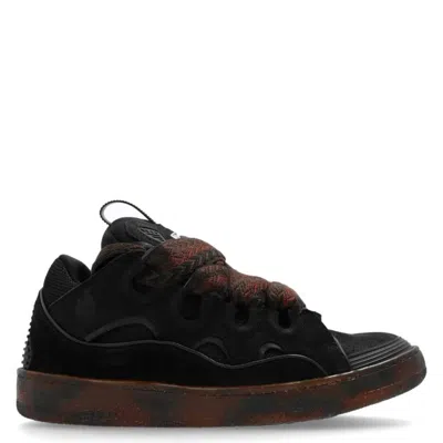 Lanvin Curb Leather Low-top Sneakers