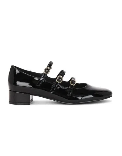 Jeffrey Campbell Women Marcie Mary Jane Leather Heel Pump In Black