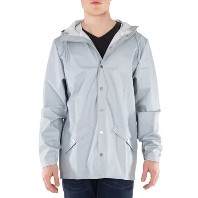 Rains Waterproof Hooded Rain Coat In Gray