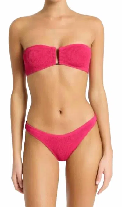 Bondeye Bond-eye Blake Bandeau Bikini Top In Pink
