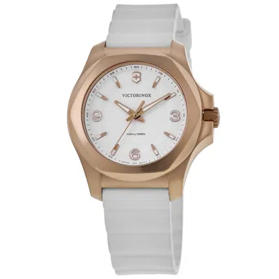 Victorinox Swiss Army I. N.o. X. V Quartz White Dial Rubber Strap Women's Watch 241954