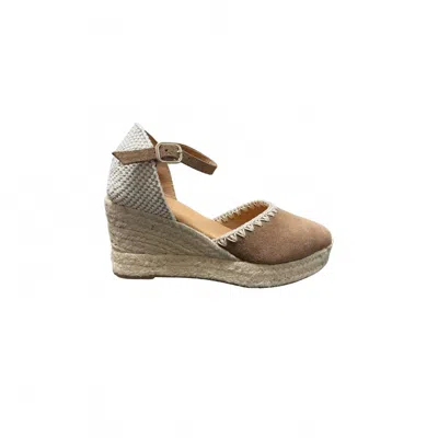Cordani Women's Emmy Suede Wedge Espadrilles In Vison