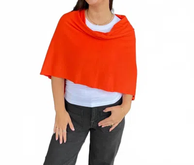 Kerisma Eden Ii Poncho In Flame Orange In Orange