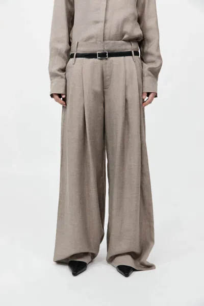 St Agni Melange Double Loop Pants In Rye
