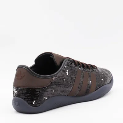 Adidas Originals By Wales Bonner Dark Brown Lo Pro Sequin Sneakers