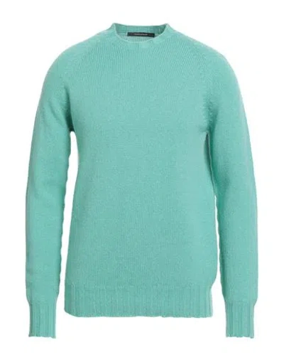 Tagliatore Man Sweater Light Green Size 38 Cashmere In Green
