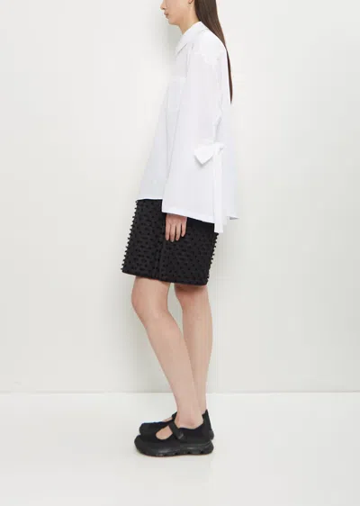 Cecilie Bahnsen White Poplin Oversize Bridget Shirt In White