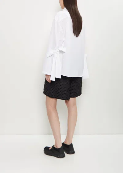 Cecilie Bahnsen White Poplin Oversize Bridget Shirt In White