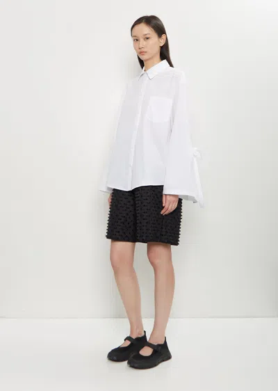 Cecilie Bahnsen White Poplin Oversize Bridget Shirt In White