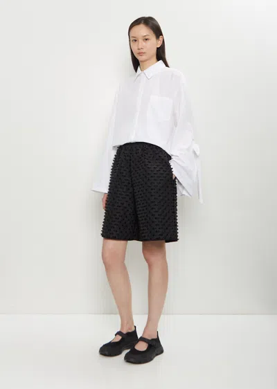 Cecilie Bahnsen Bruno Textured Shorts In Black