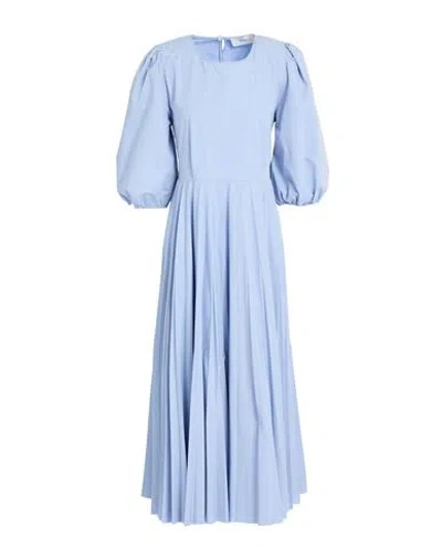 Beatrice B Beatrice .b Woman Midi Dress Sky Blue Size 4 Cotton, Polyester