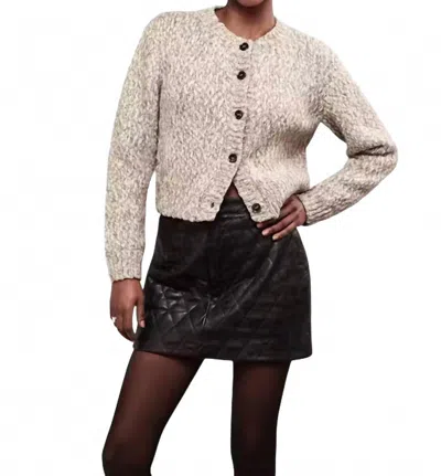 Frame Quilted Leather Mini Skirt In Black In Black