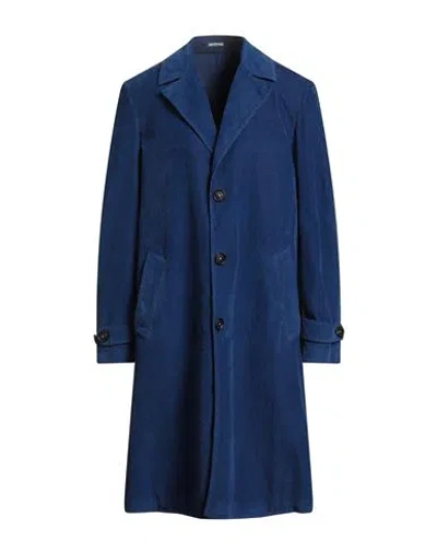 Massimo Alba Man Coat Blue Size 42 Cotton In Blue