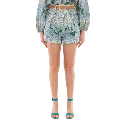 Zimmermann Multicolor Shorts With Floral Print In Multi