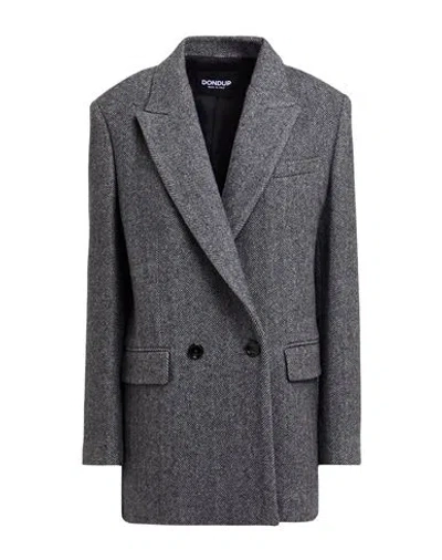 Dondup Woman Coat Grey Size 6 Wool, Polyamide