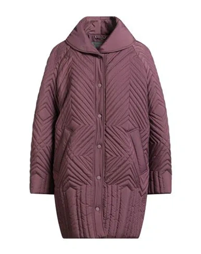 Alberta Ferretti Woman Puffer Plum Size 4 Polyamide, Polyester In Purple