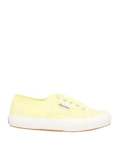 Superga Woman Sneakers Yellow Size 6.5 Textile Fibers