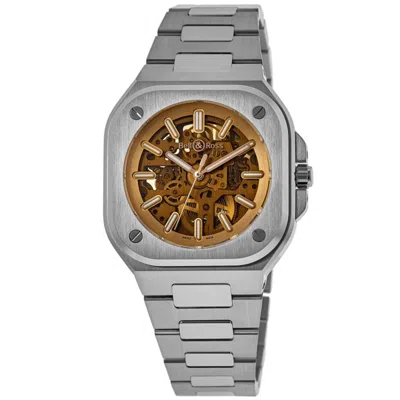 Bell & Ross Br 05 Limited Edition Skeleton Golden Dial Steel Men's Watch Br05a-ch-skst/sst