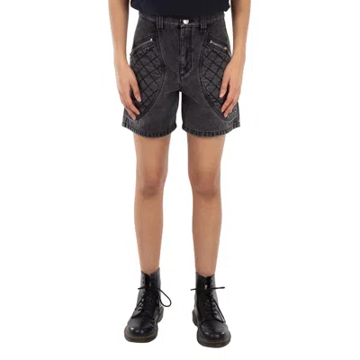 Isabel Marant Ladies Dark Grey Candice Denim Shorts
