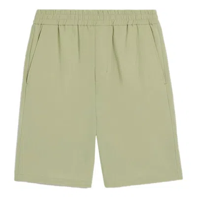 Ami Alexandre Mattiussi Elasticated Waist Bermuda Shorts In Green