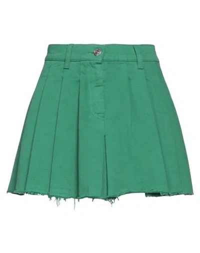 Department Five Department 5 Woman Mini Skirt Green Size 27 Cotton