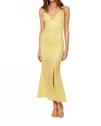 Line And Dot Radiant Maxi Dress In Lime In Yellow