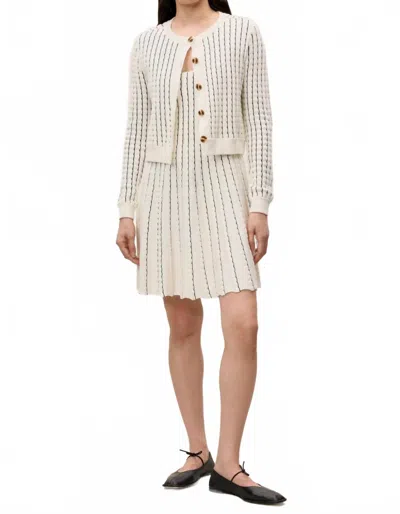 Rebecca Taylor Dorothy Knit Cardigan In Ivory In White