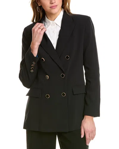 Bcbg New York Double-breasted Blazer In Black