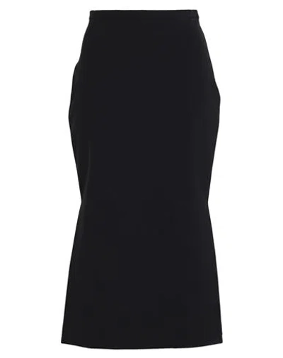 Philosophy Di Lorenzo Serafini Woman Midi Skirt Black Size 4 Polyester, Polyurethane