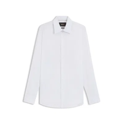 Hugo Boss Mens Boss Regular-fit Long-sleeve Stretch-linen Shirt
