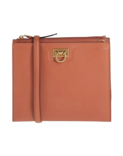Ferragamo Woman Cross-body Bag Tan Size - Calfskin