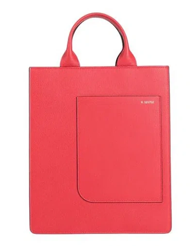 Valextra Woman Handbag Red Size - Calfskin