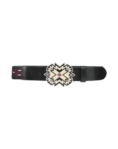 Isabel Marant Woman Belt Black Size 30 Cow Leather