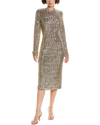Michael Kors Collection Sequin Sheath Dress In Multi