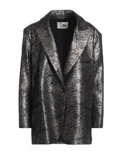 The M .. Woman Blazer Charcoal Size S Polyester, Viscose, Elastane