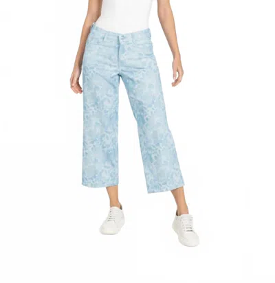 Mac Women's Dream Culotte Pant In Cloudy Blue Print In Blue
