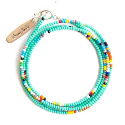 Bunny Shapiro Sammy Wrap Bracelet In Turquoise