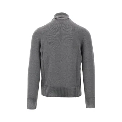 Drumohr Erino Wool Turtleneck Sweater In Gray